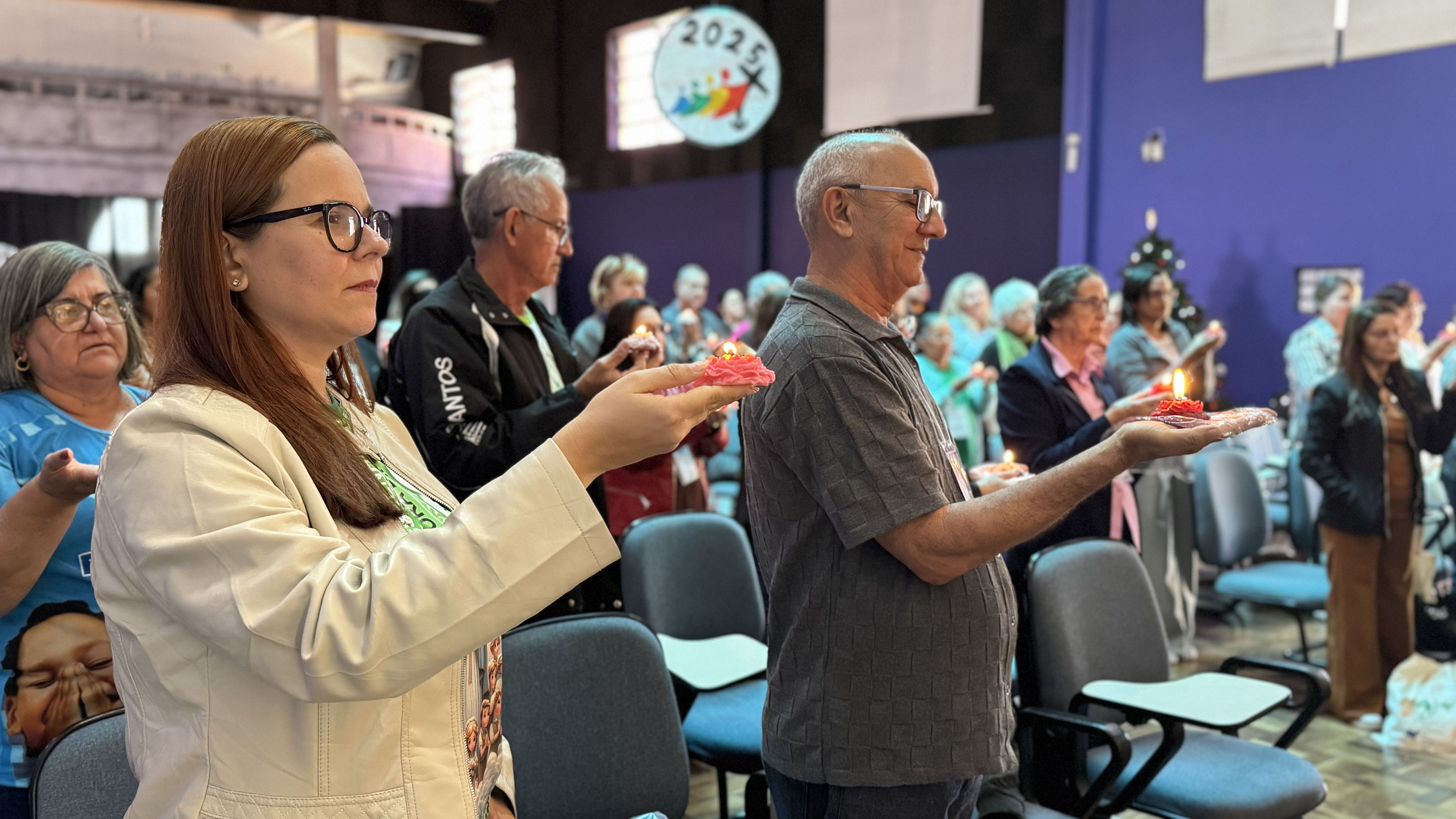 Momento de celebração eucarística na Assembleia Nacional da Pastoral da Criança