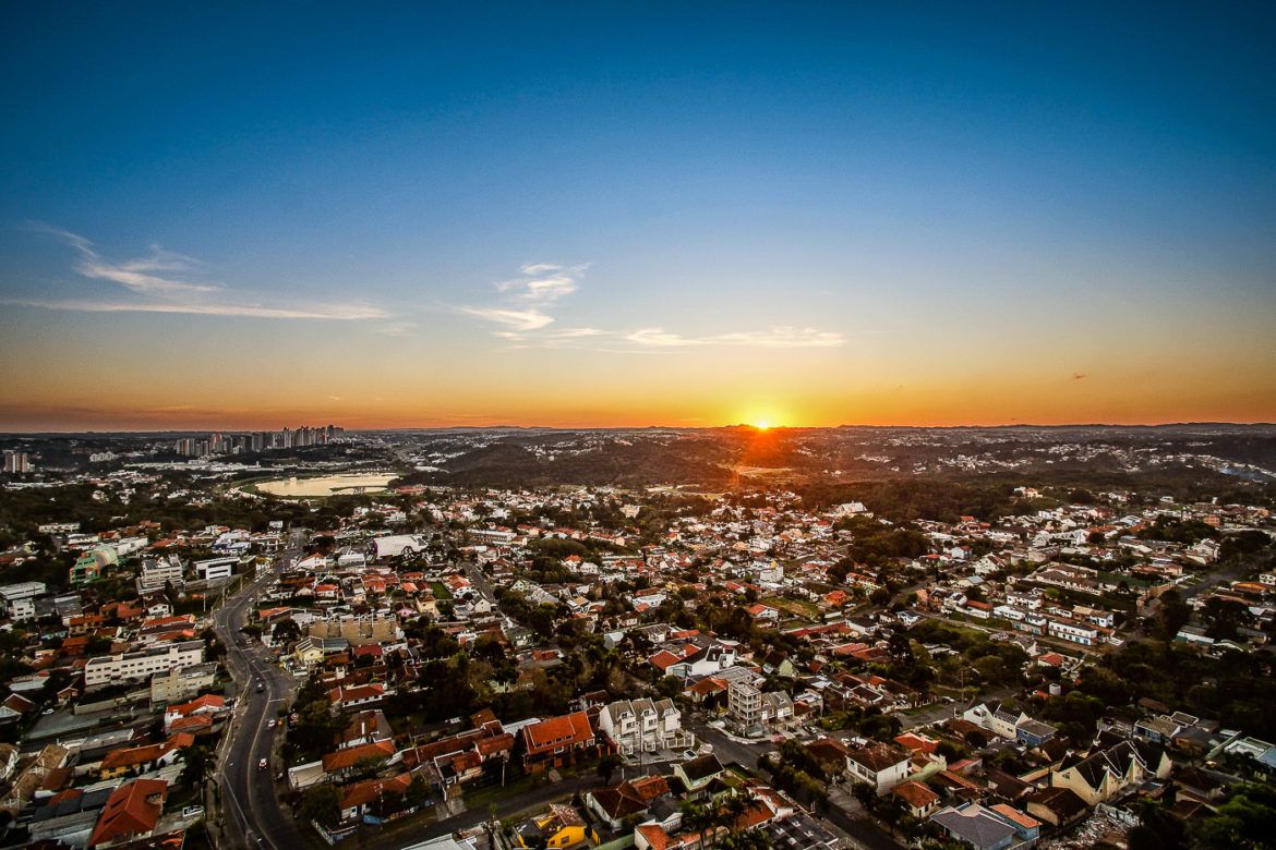 Vista aérea de Curitiba