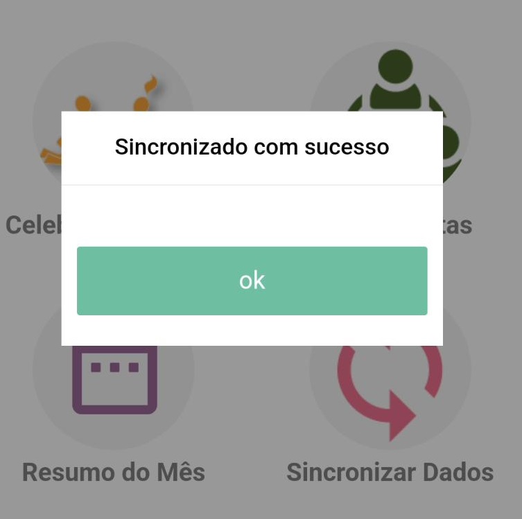 sincronizado com sucesso